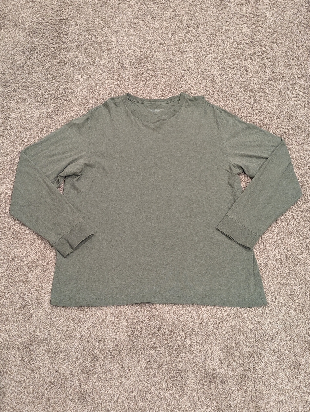 Eddie Bauer Legend Wash Long Sleeve Shirt Tee - Men's XL Olive Green